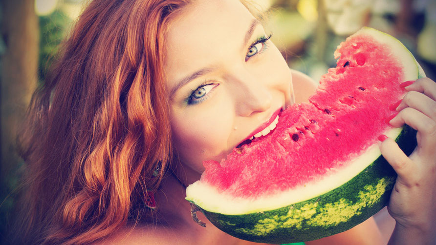Eating-watermelon